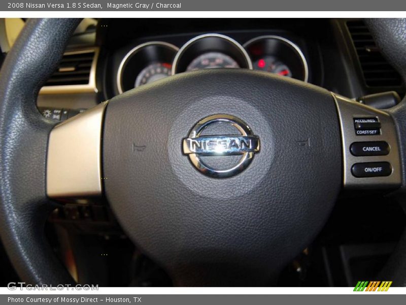 Magnetic Gray / Charcoal 2008 Nissan Versa 1.8 S Sedan