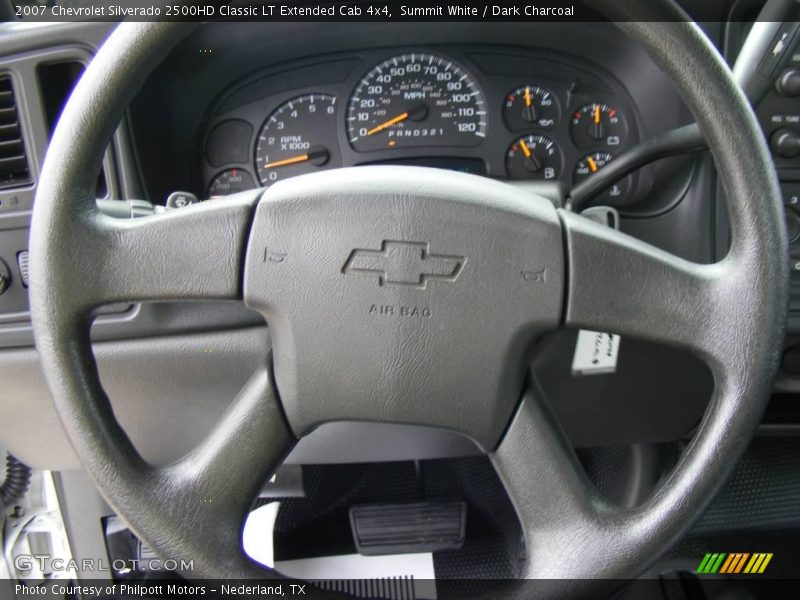 Summit White / Dark Charcoal 2007 Chevrolet Silverado 2500HD Classic LT Extended Cab 4x4