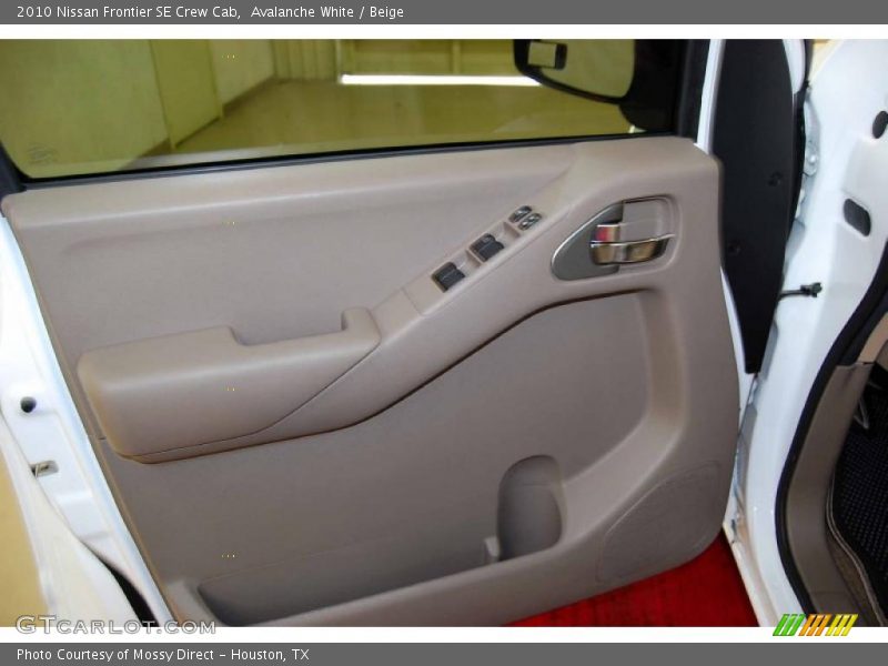 Avalanche White / Beige 2010 Nissan Frontier SE Crew Cab