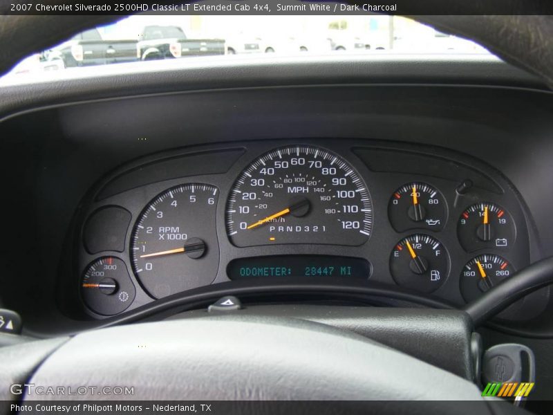 Summit White / Dark Charcoal 2007 Chevrolet Silverado 2500HD Classic LT Extended Cab 4x4