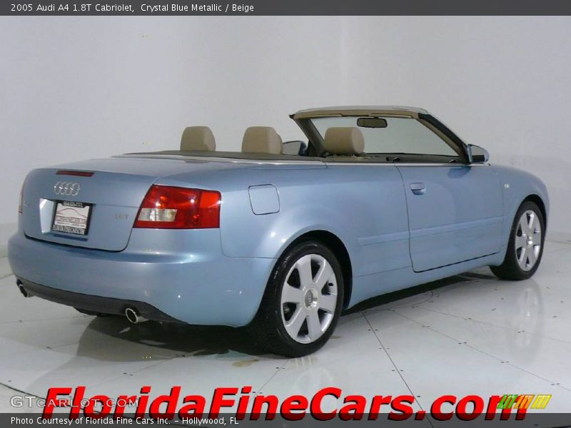 Crystal Blue Metallic / Beige 2005 Audi A4 1.8T Cabriolet