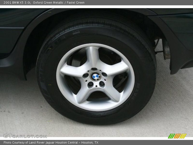 Oxford Green Metallic / Pastel Green 2001 BMW X5 3.0i