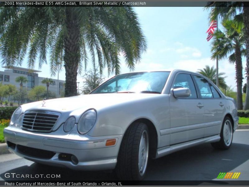 Brilliant Silver Metallic / Charcoal/Ash 2001 Mercedes-Benz E 55 AMG Sedan