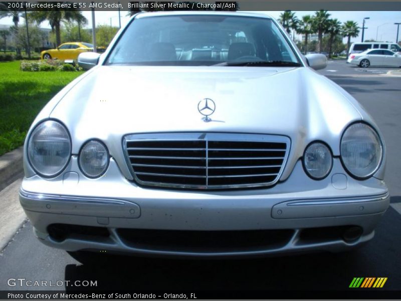 Brilliant Silver Metallic / Charcoal/Ash 2001 Mercedes-Benz E 55 AMG Sedan