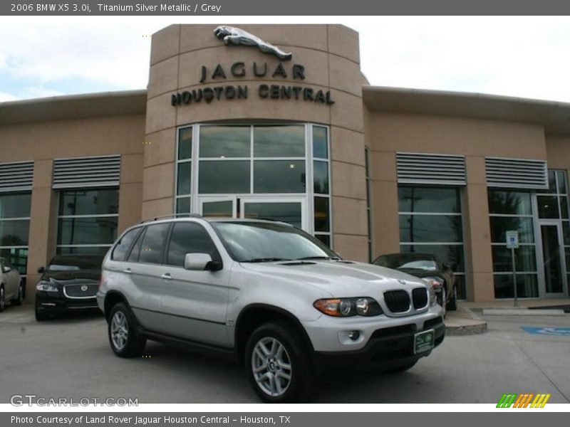 Titanium Silver Metallic / Grey 2006 BMW X5 3.0i