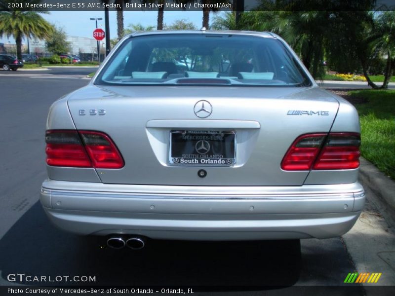 Brilliant Silver Metallic / Charcoal/Ash 2001 Mercedes-Benz E 55 AMG Sedan