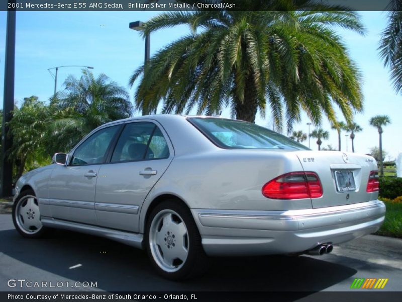 Brilliant Silver Metallic / Charcoal/Ash 2001 Mercedes-Benz E 55 AMG Sedan