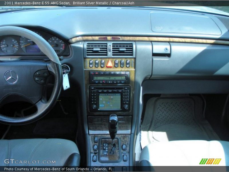 Brilliant Silver Metallic / Charcoal/Ash 2001 Mercedes-Benz E 55 AMG Sedan