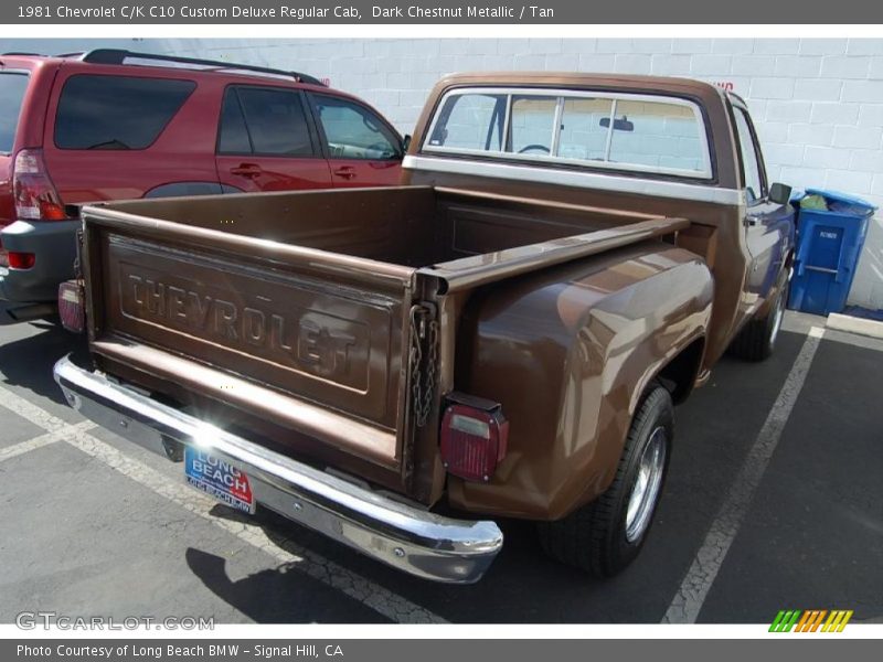 Dark Chestnut Metallic / Tan 1981 Chevrolet C/K C10 Custom Deluxe Regular Cab