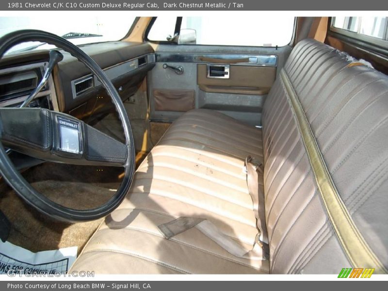 Dark Chestnut Metallic / Tan 1981 Chevrolet C/K C10 Custom Deluxe Regular Cab