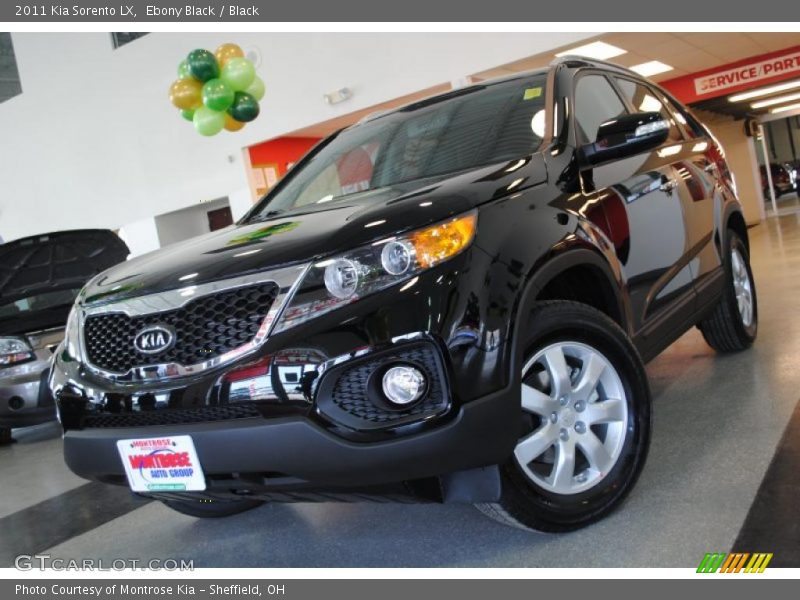 Ebony Black / Black 2011 Kia Sorento LX