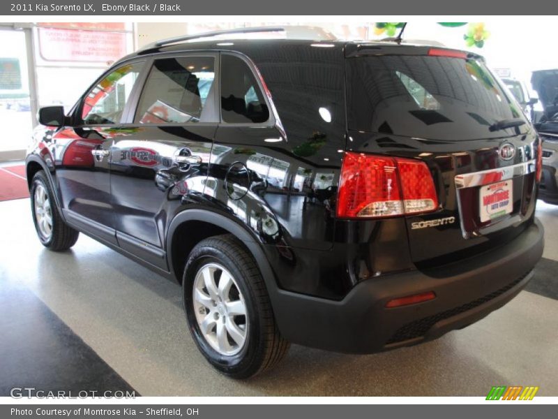 Ebony Black / Black 2011 Kia Sorento LX