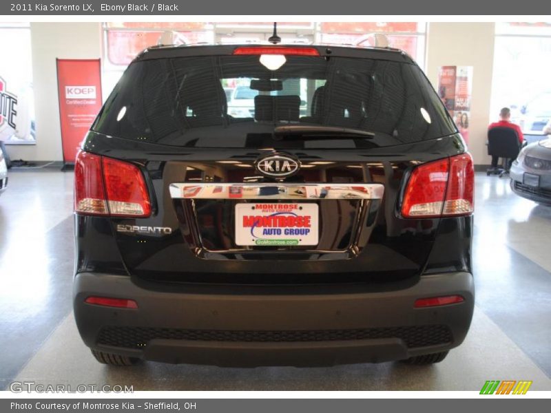 Ebony Black / Black 2011 Kia Sorento LX
