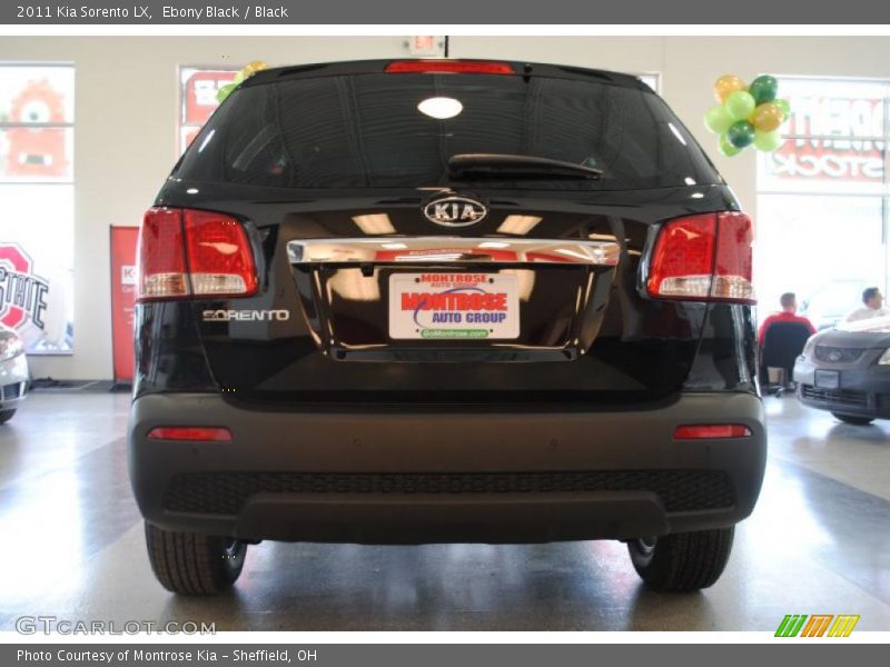 Ebony Black / Black 2011 Kia Sorento LX