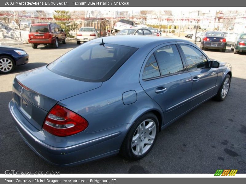 Platinum Blue Metallic / Charcoal 2003 Mercedes-Benz E 500 Sedan