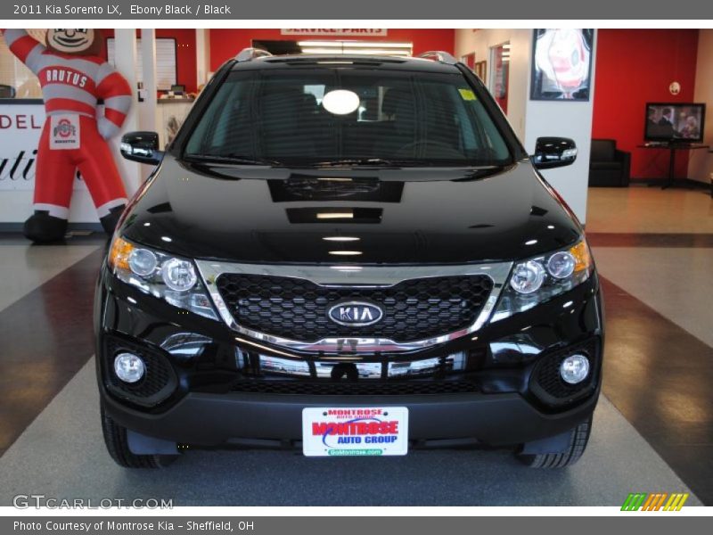 Ebony Black / Black 2011 Kia Sorento LX