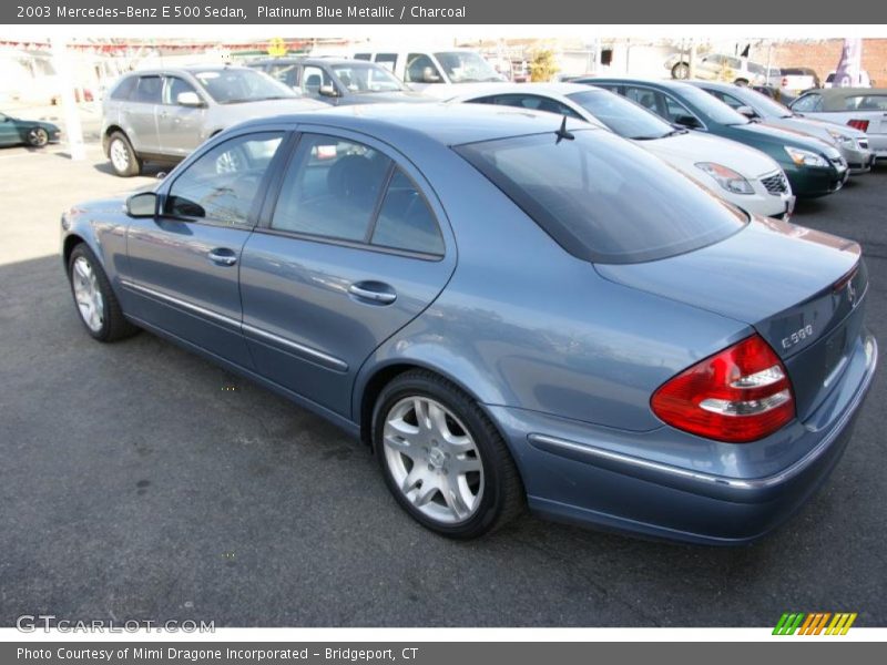 Platinum Blue Metallic / Charcoal 2003 Mercedes-Benz E 500 Sedan