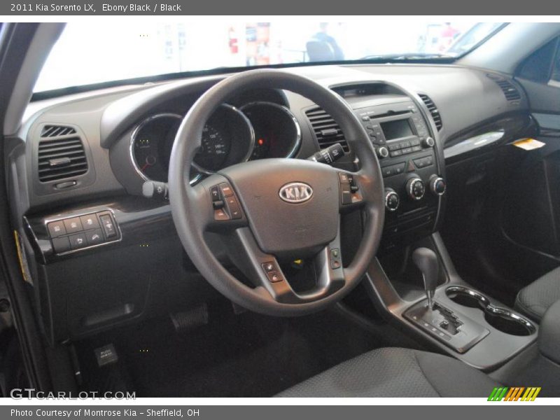 Ebony Black / Black 2011 Kia Sorento LX