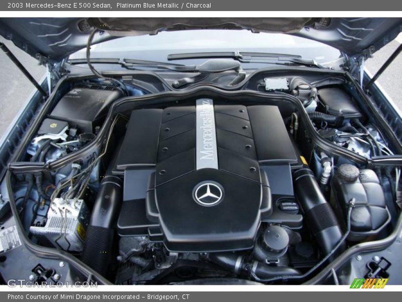 Platinum Blue Metallic / Charcoal 2003 Mercedes-Benz E 500 Sedan