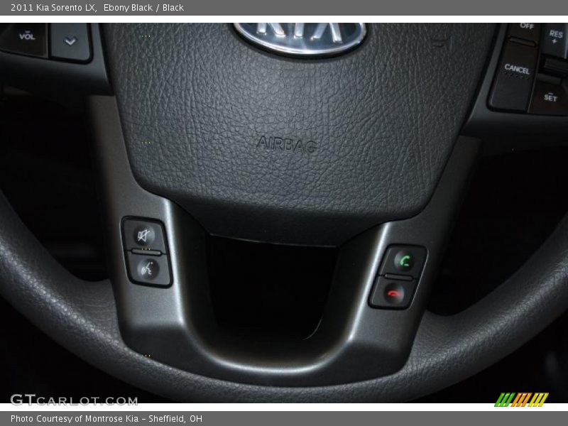 Ebony Black / Black 2011 Kia Sorento LX