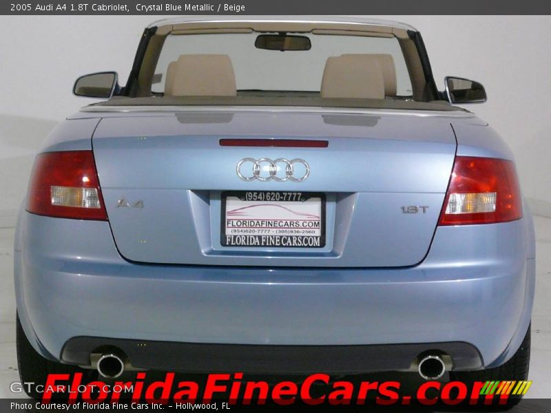 Crystal Blue Metallic / Beige 2005 Audi A4 1.8T Cabriolet