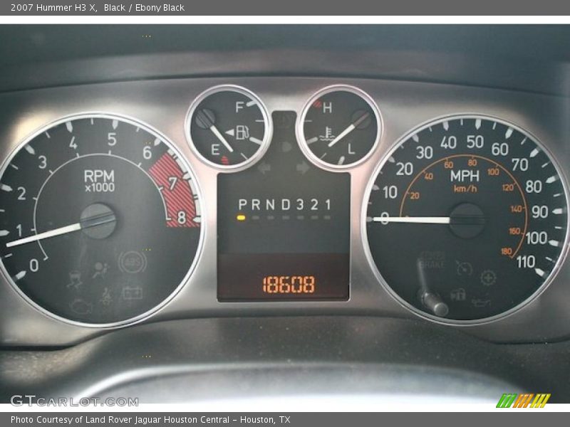 Black / Ebony Black 2007 Hummer H3 X