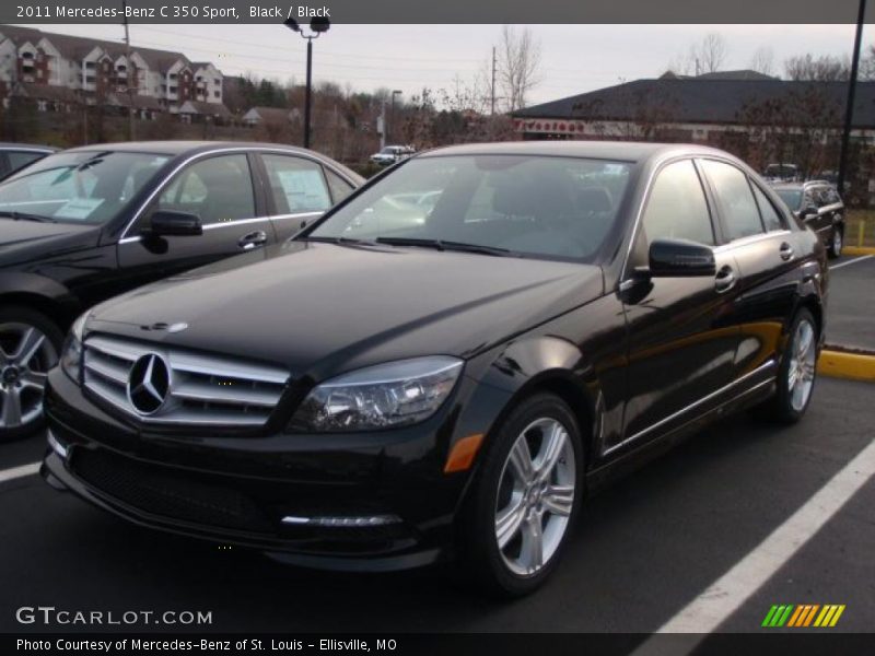 Black / Black 2011 Mercedes-Benz C 350 Sport