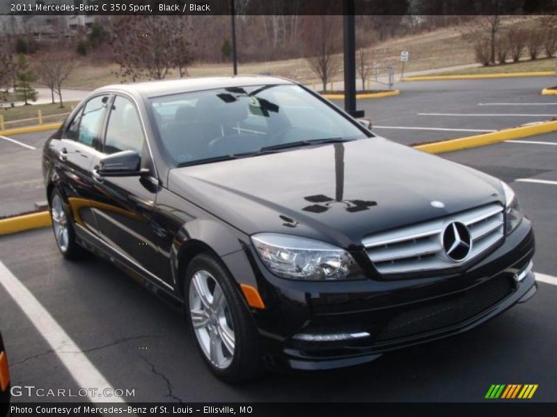 Black / Black 2011 Mercedes-Benz C 350 Sport