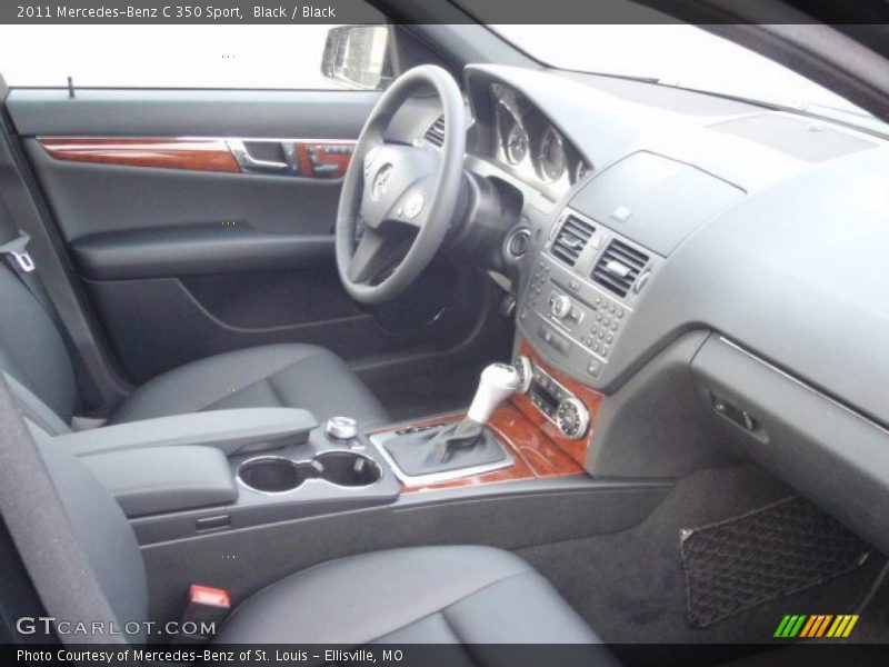 Black / Black 2011 Mercedes-Benz C 350 Sport