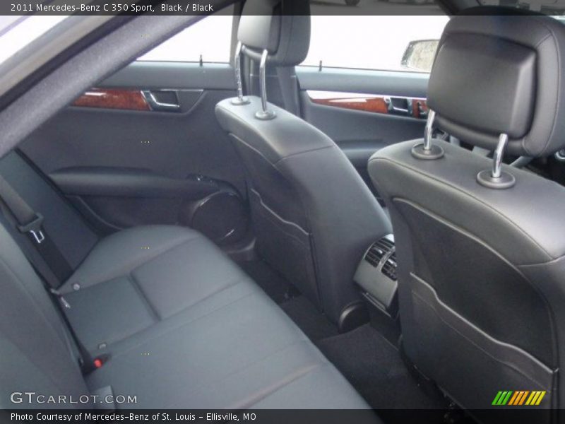 Black / Black 2011 Mercedes-Benz C 350 Sport