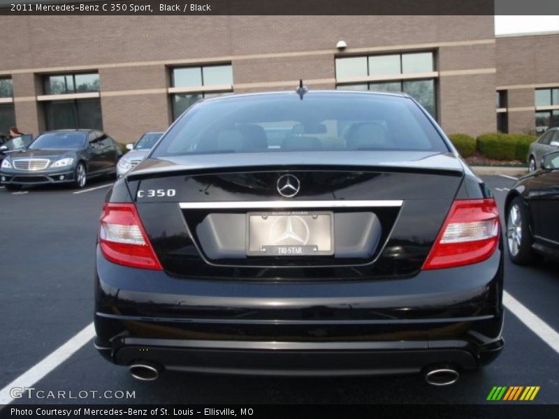 Black / Black 2011 Mercedes-Benz C 350 Sport