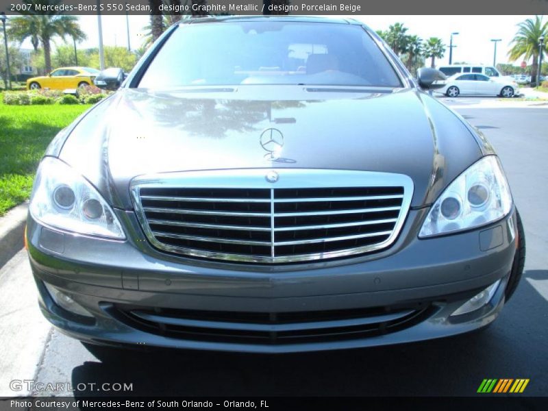 designo Graphite Metallic / designo Porcelain Beige 2007 Mercedes-Benz S 550 Sedan