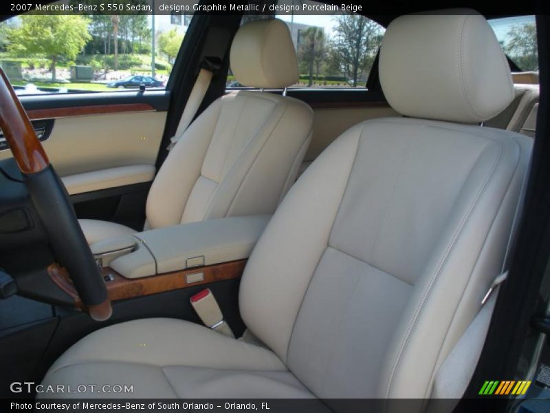 designo Graphite Metallic / designo Porcelain Beige 2007 Mercedes-Benz S 550 Sedan