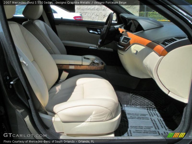 designo Graphite Metallic / designo Porcelain Beige 2007 Mercedes-Benz S 550 Sedan