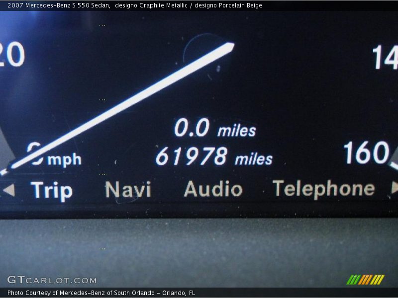 designo Graphite Metallic / designo Porcelain Beige 2007 Mercedes-Benz S 550 Sedan