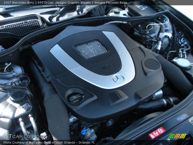 designo Graphite Metallic / designo Porcelain Beige 2007 Mercedes-Benz S 550 Sedan