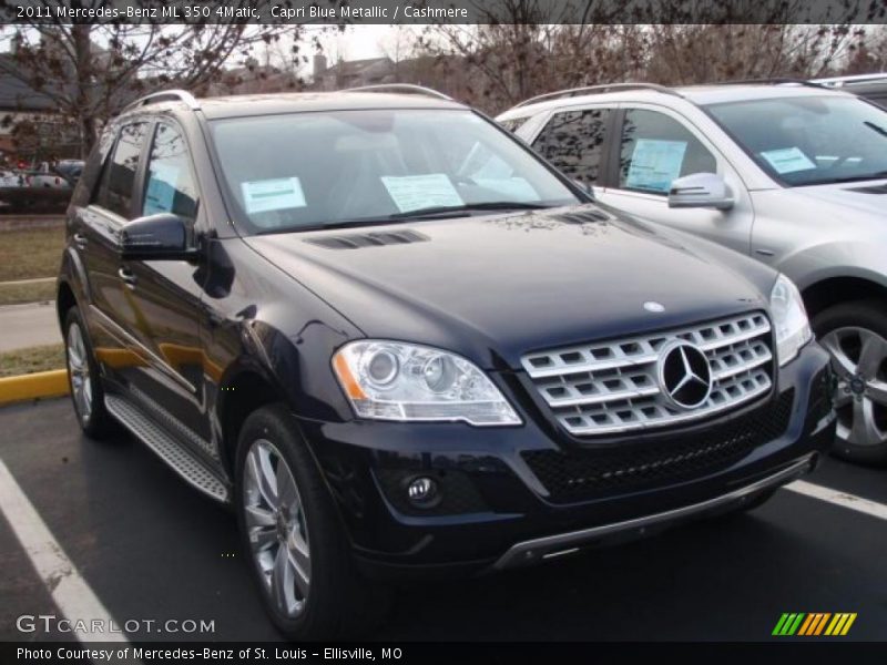 Capri Blue Metallic / Cashmere 2011 Mercedes-Benz ML 350 4Matic