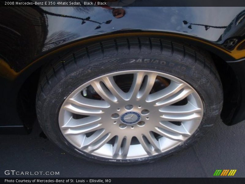 Black / Black 2008 Mercedes-Benz E 350 4Matic Sedan