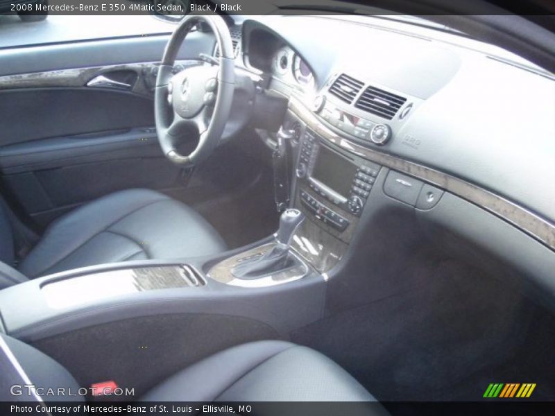 Black / Black 2008 Mercedes-Benz E 350 4Matic Sedan