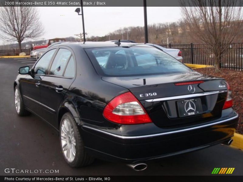 Black / Black 2008 Mercedes-Benz E 350 4Matic Sedan