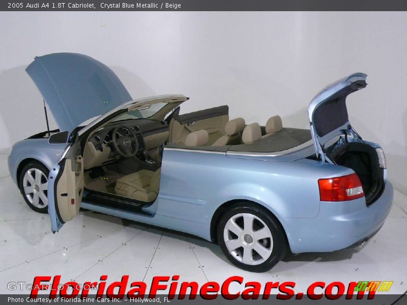 Crystal Blue Metallic / Beige 2005 Audi A4 1.8T Cabriolet