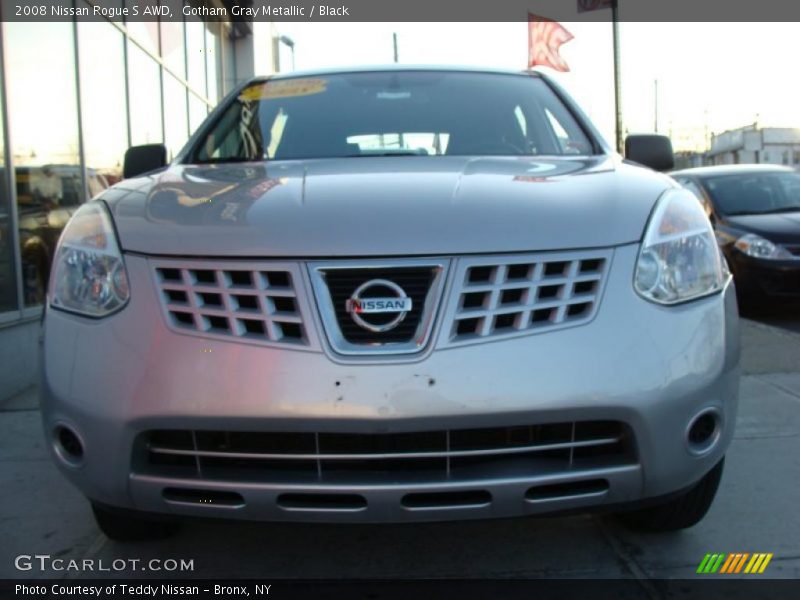 Gotham Gray Metallic / Black 2008 Nissan Rogue S AWD