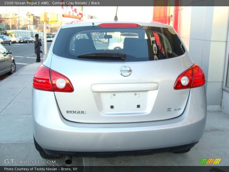 Gotham Gray Metallic / Black 2008 Nissan Rogue S AWD