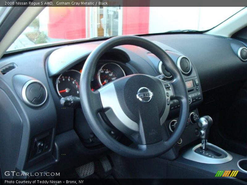 Gotham Gray Metallic / Black 2008 Nissan Rogue S AWD