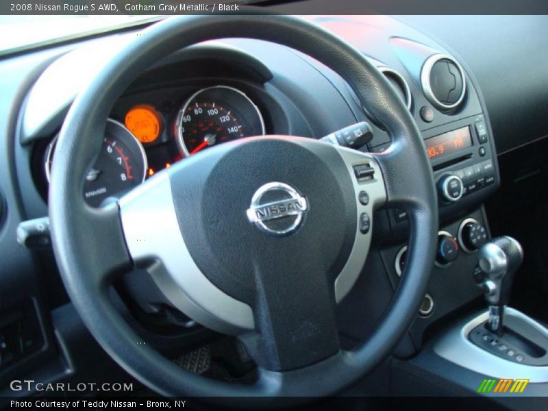 Gotham Gray Metallic / Black 2008 Nissan Rogue S AWD