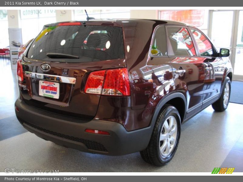 Dark Cherry / Black 2011 Kia Sorento LX