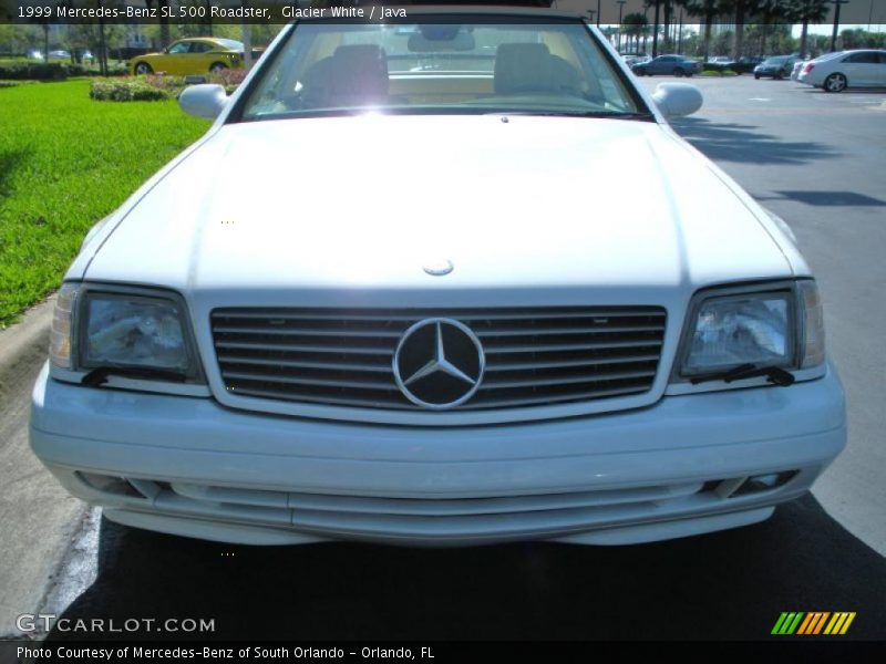 Glacier White / Java 1999 Mercedes-Benz SL 500 Roadster