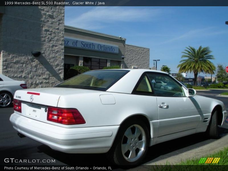 Glacier White / Java 1999 Mercedes-Benz SL 500 Roadster