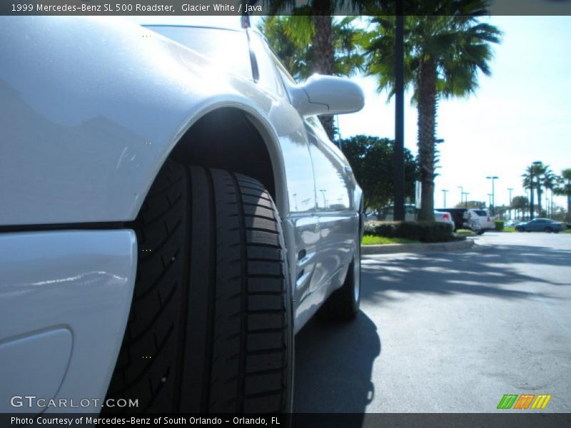 Glacier White / Java 1999 Mercedes-Benz SL 500 Roadster