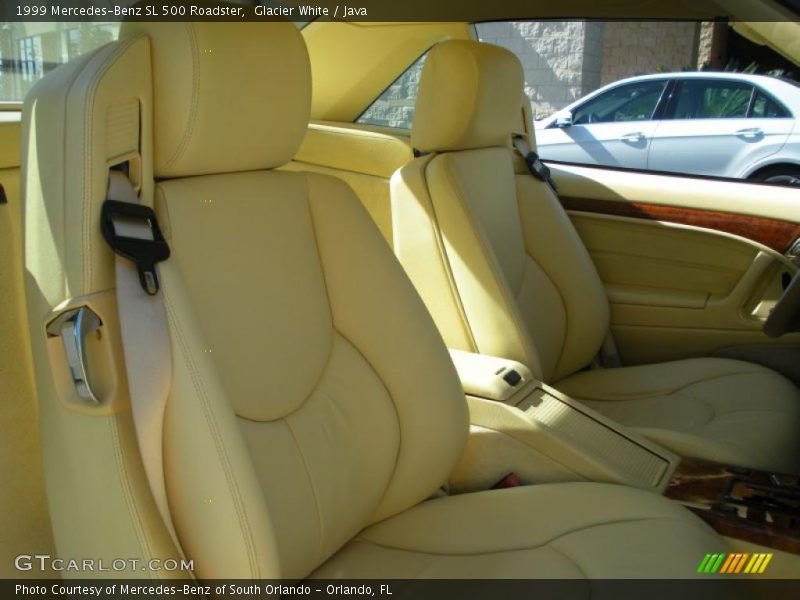 Glacier White / Java 1999 Mercedes-Benz SL 500 Roadster